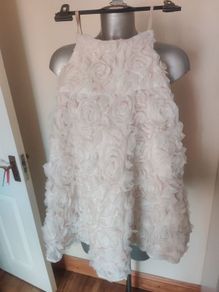 Monsoon stunning floral light pink little girl's dress age 5-6 Postage included