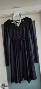 TWIN-SET Simona Barbieri Little Black Dress Sz S (Fit 8UK)
