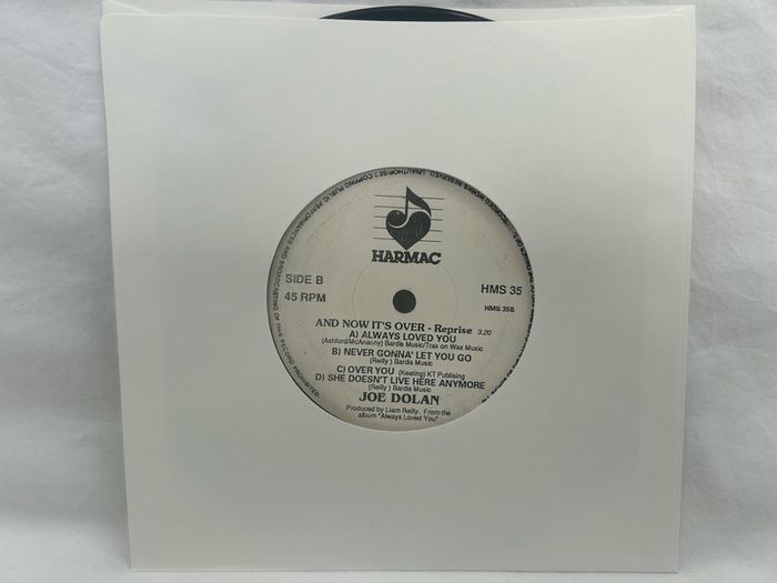 Joe Dolan She Doesn't Live Here Anymore 7 inch Irish Vinyl 1990 Harmac HMS 35
