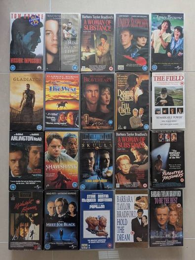 VHS tapes in mint condition