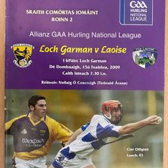 2009 Wexford v Laois - GAA Allianz Hurling League Programme