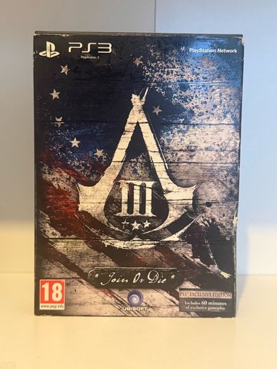 Assasins creed 3 Join Or Die Edition Ps3