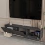 Floating TV Unit, Floating TV stand Cabinet, TV Units for Living Room 75 inch TVs, TV Stand Unit, TV Table, Media Wall Unit, TV Stands for Living room Entertainment Wall Unit (Black Oak) Image 8