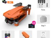 8K Orange Bag 32G 3B XKJ GPS Drone 8K HD Camera 2-Axis Gimbal Professional Anti-Shake Aerial Photography Brushless Obstacle Avoidance Quadcopter Toys
