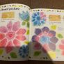 Kids arts and crafts activity books crayon drawing and thumbprint ink art Image 6