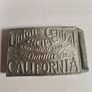 Vintage Brass Belt Buckle Union Central Pacific Railroad Omaha California Image 2