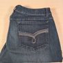 womens LEE RIDERS mid rise bootcut jeans stretchy blue denim Size 16 Image 2
