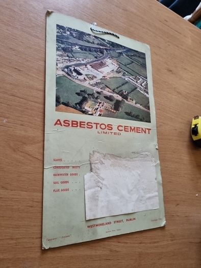 Dublin Asbestos Cement Calendar!