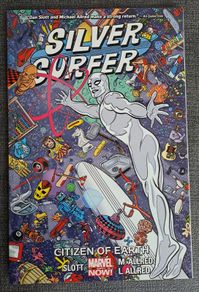 SILVER SURFER graphic novel. By Dan Slott and Michael Allred. From MARVEL Comics