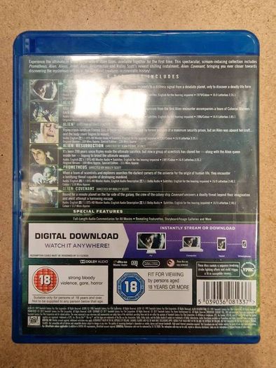 Alien 6 movie blu-ray boxset