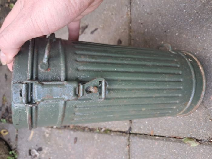 German WWII Gas Mask Canister