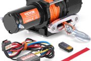 Electric Winch ATV UTV 2041.2 kg Synthetic Rope Waterproof Remote Control