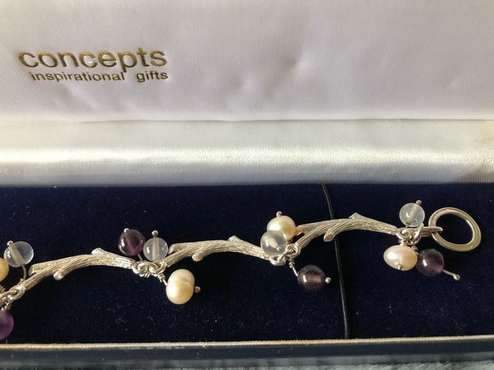 Silver Pearl Bracelet
