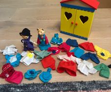 wooden wardrobe/ dress up bears
