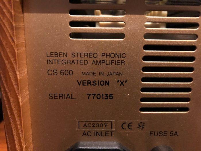 Leben CS600X / Tube Amplifier / like NEW !