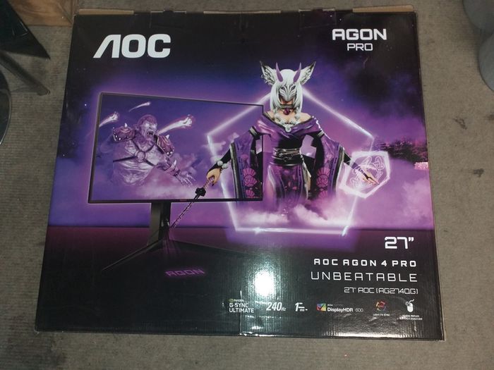 AG274QG AOC 27" Gaming Monitor