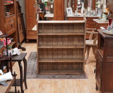 Victorian Pine Open Bookcase / Kitchen Dresser Rack