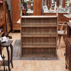 Victorian Pine Open Bookcase / Kitchen Dresser Rack