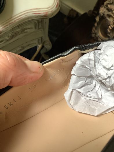 Bally leather ballet pumps, as new, UK 6