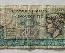 Italy 500 Lira 1976 Banknote