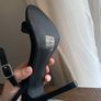 New missguided heeled black sandals Image 3
