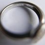 Vintage Genuine Fossil Sterling Silver 925 hallmarked Pave Round Ring size P - 3,3g Image 10