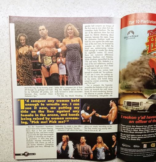 2 x Vintage WWF Magazine.