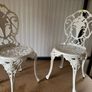 Wrought iron garden chairs Image 3