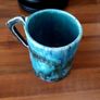 Handmade Studio Pottery Mug - Unique Blue Turquoise Glaze Image 4