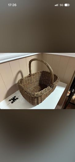 Vintage wicker basket