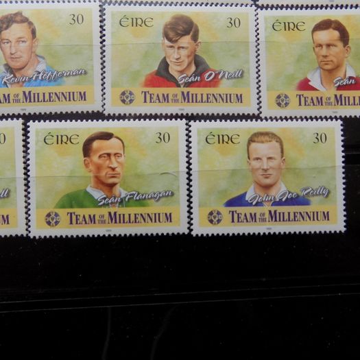 Ireland 1999 GAA Millenium Football Team Stamp Set.MNH.