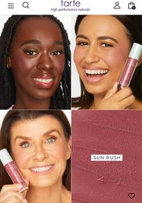 TARTE glowlight cheek & lip watercolor DOUBLE DUTY BLUSH IN SUN RUSH