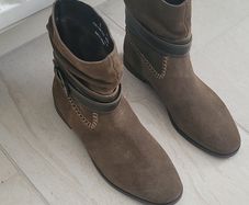 Suede ankle boots