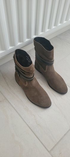 Suede ankle boots
