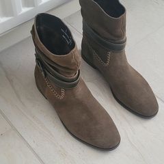 Suede ankle boots