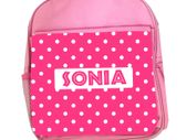 Personalized Large Pink School Backpack for Kids / back to school stationery
