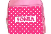 Personalized Large Pink School Backpack for Kids / back to school stationery