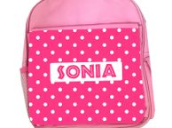 main image for ad Personalized Large Pink School Backpack for Kids / back to school stationery