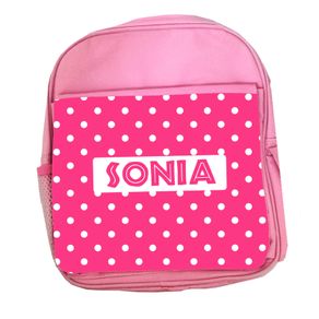 Personalized Large Pink School Backpack for Kids / back to school stationery