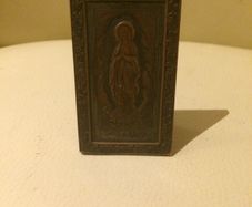Rare Antique Bronze Religious Icon Ingot