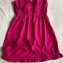 Women's  Fuchsia Strapless Elegant Top with gold buttons Image 6