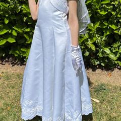 John Rocha Communion dress with bolero and accessories age 9