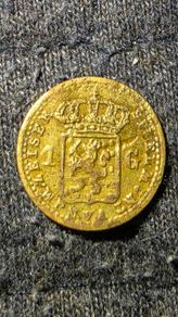1 gulden william III koning der ner speelmunt Play coin Token