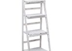 4-Tier Plant Stand White 43x33x113 cm Wood