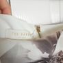 Ted Baker White Floral Bodycon Bardot Dress Off Shoulder Size 1/8UK/36EU Image 5