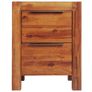 Bedside Cabinet Solid Acacia Wood Brown 45x42x58 cm Image 6