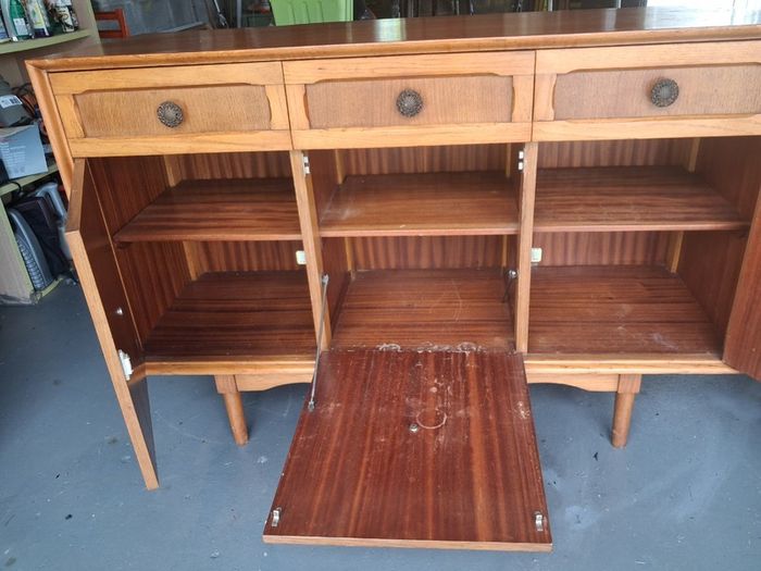 Mid century sideboard and chairs