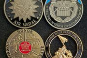 UNITED STATES, military challenge/ commerative coins.