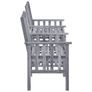 Garden Chairs with Tea Table 159x61x92 cm Solid Acacia Wood Image 3