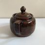 Lovely Vintage Small One Cup Brown Betty Style Teapot By Globe Pottery, Made in England Image 3